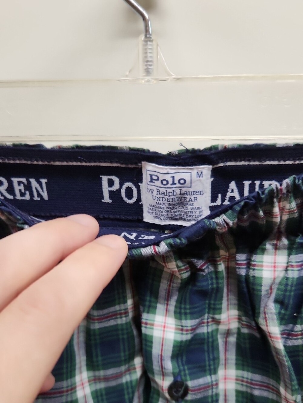 3 Polo by Ralph Lauren Red Blue Yellow White Plaid Men’s Boxers - Picture 7 of 10